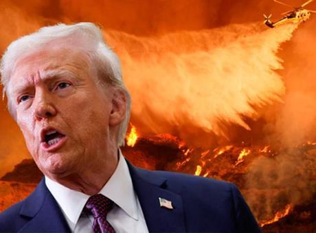 Trump’tan yangın açıklaması: Beceriksizler, bir türlü söndüremediler