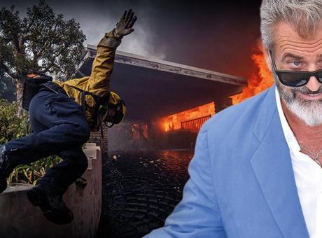 Ünlü oyuncu Mel Gibson Los Angeles’taki orman yangınlarında evini kaybetti