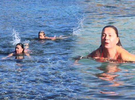 Fotoğraflar bugün çekildi! Burası Türkiye: Kış ortasında deniz keyfi