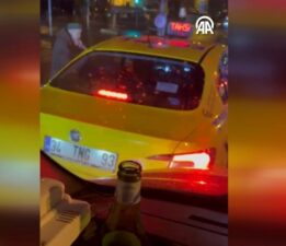 İstanbul’da ambulansa yol vermeyen taksici tepki çekti