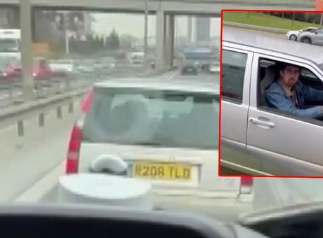 Tepki çeken görüntü! Ambulansa yol vermedi, ‘Yol vermiyorum’ diye bağırdı