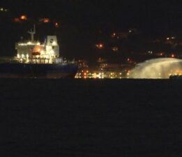 İzmit Körfezi’nde petrol tankerinde yangın