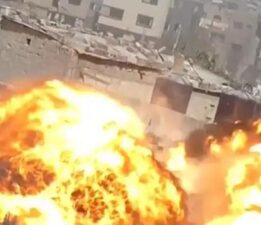 Kassam Tugayları İsrail askeri aracına pusunun görüntülerini yayınladı