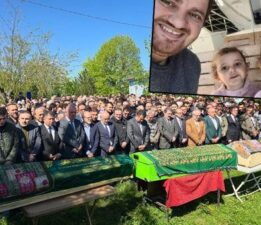 Samsun’da heyelan faciasında ölen baba ile iki çocuğuna acı veda