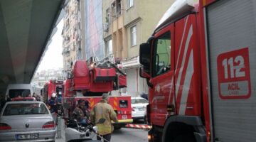 Şişli’de 8 katlı binada yangın