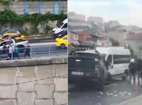 Son dakika: Sarıyer’de okul servisiyle pikap çarpıştı