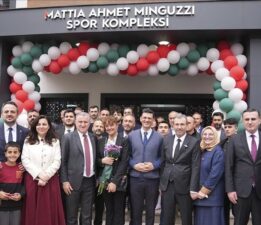Ahmet Minguzzi Spor Tesisi’nin açılışı yapıldı