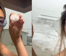 Antalya’da 45 dakikalık dolu felaketi! Gözyaşlarıyla anlattı