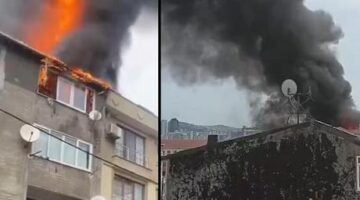 Ataşehir’de 5 katlı binanın çatısında yangın! Ekipler sevk edildi