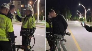 Bisiklet sürücüsüne büyük ceza! Polis uyardı: Alkollü şekilde eşek bile kullanamazsın
