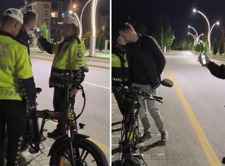 Bisiklet sürücüsüne büyük ceza! Polis uyardı: Alkollü şekilde eşek bile kullanamazsın