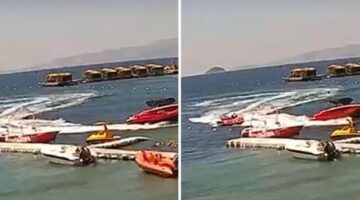 Bodrum’da feci olay! Su sporları yapan 3 turist kaza yaptı: İşte o görüntüler
