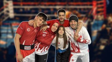 Bu ailede ringe çıkmayan yok: Anne baba 3 çocuğuyla ringlerin tozunu attırıyor