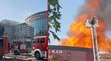 Çatısı yanan okulda eğitime ara verildi