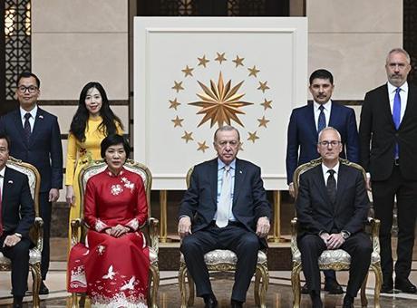 Cumhurbaşkanı Erdoğan, 5 ülkenin büyükelçisini kabul etti