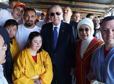 Cumhurbaşkanı Erdoğan, 7. Etnospor Kültür Festivali’ni ziyaret etti