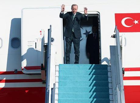 Cumhurbaşkanı Erdoğan, Azerbaycan’a gitti