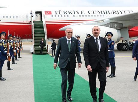 Cumhurbaşkanı Erdoğan’ın Azerbaycan ziyareti sona erdi ve yurda döndü