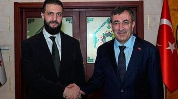Cumhurbaşkanı Yardımcısı Yılmaz, Suriye lideri Ahmed Şara ile bir araya geldi
