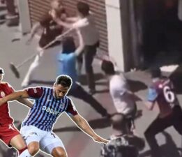 Dev final öncesi Trabzonspor ile Galatasaray taraftarı arasında kavga