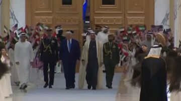 Donald Trump’a Abu Dabi’de ilginç karşılama