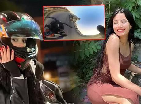 Fenomen motorcu Saniye’nin ölüme gidişi kask kamerasında