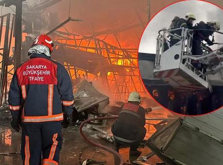Fındık kırma fabrikasında korkutan yangın! 2 itfaiye eri, tehlike atlattı