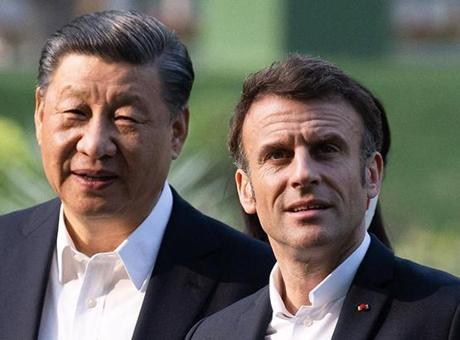 Fransa Cumhurbaşkanı Macron, Çin Devlet Başkanı Şi ile görüştü
