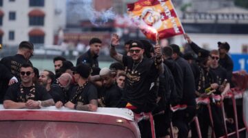 Galatasaray’da şampiyonluk kutlaması