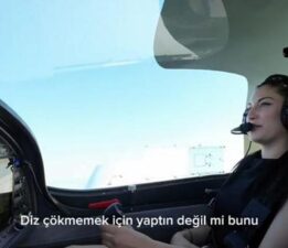 Gökyüzünde evlilik teklifi: Diz çökmemek için yaptın bunu değil mi