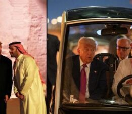 Golf diplomasisi! Prens bin Selman Trump’ı golf arabasıyla akşam yemeğine götürdü