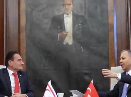 İçişleri Bakanı Yerlikaya, KKTC’li mevkidaşı Oğuz ile görüştü