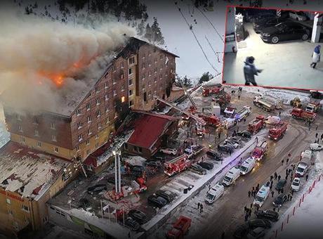 Kartalkaya’daki yangın faciasında şoke eden görüntüler! Otel sahiplerinin araçlarını kurtarmaya gitmişler