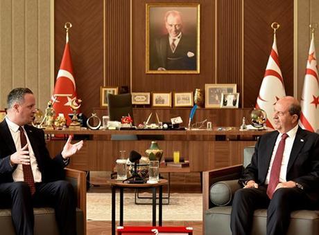 KKTC Cumhurbaşkanı Ersin Tatar, TİKA Başkanı Serkan Kayalar’ı kabul etti