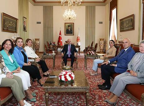 Meclis Başkanı Kurtulmuş, CHP’li Kaya ile İYİ Partili Çömez’i kabul etti