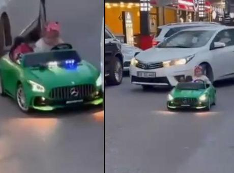 Mersin’de dehşet anları! Akülü araçlı çocuğa otomobil çarptı