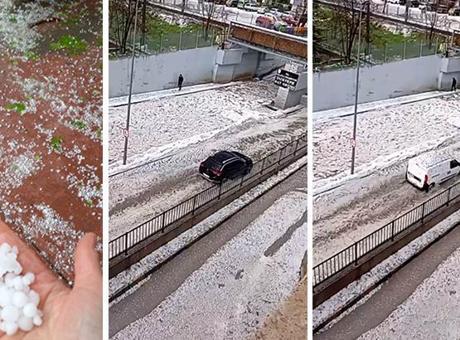 Meteoroloji’den birçok ile uyarı! Ankara’da sağanak ve dolu etkili oldu