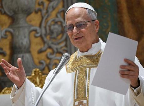 Papa 14. Leo, yönettiği ilk ayininde kardinallerine seslendi