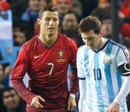 Ronaldo, Messi’ye fark attı