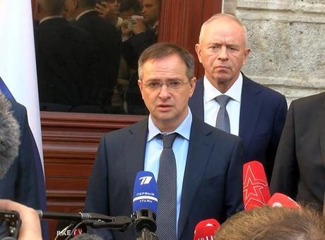 Rus heyetinin başkanı Medinskiy: Verimli bir görüşme gerçekleştirdik