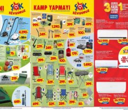 ŞOK market aktüel kataloğu 28 Mayıs çarşamba: Temizlik makinesi, masa, sandalye, mangal ve klima çeşitler geliyor