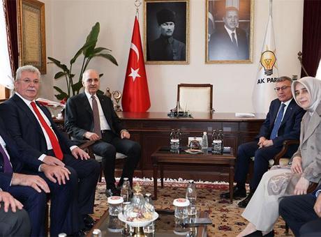 TBMM Başkanı Kurtulmuş, AK Parti Grup Başkanı Güler’i ziyaret etti