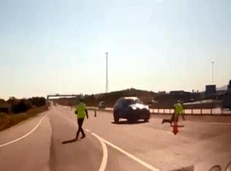 Tekirdağ’da ‘Dur’ ihtarına uymayıp polise çarptı ve kaçtı! Saklandığı menfezde yakalandı