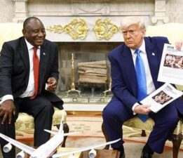 Trump, Güney Afrika Devlet Başkanı ile görüştü