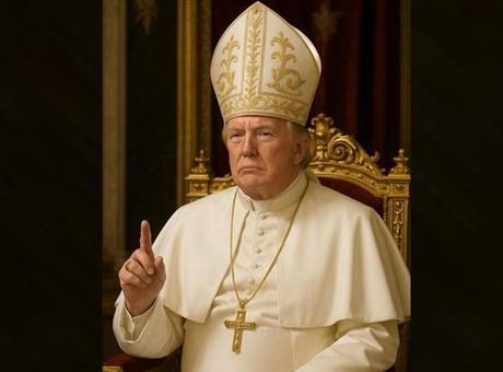 Trump’ın resmi hesabından kendisini Papa olarak gösteren fotoğraf paylaşıldı