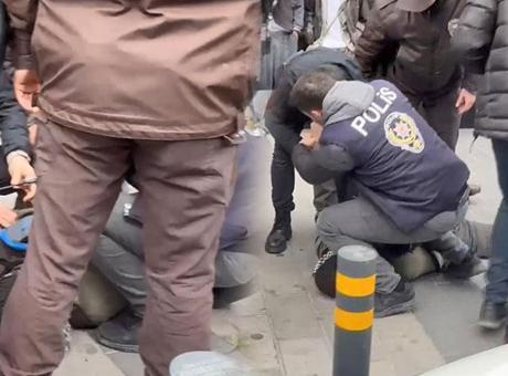 Üzerinden makas çıkan eylemciden ilginç savunma! ‘Burun kıllarımı alıyorum’