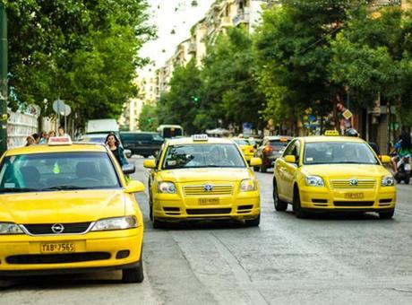 Yunanistan’ın başkenti Atina’da taksiciler 48 saatlik greve gitti