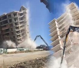 13 katlı bina tek bir darbe ile yıkıldı! ‘Sarsıntı çok şiddetliydi’