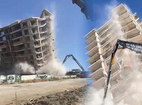 13 katlı bina tek bir darbe ile yıkıldı! ‘Sarsıntı çok şiddetliydi’
