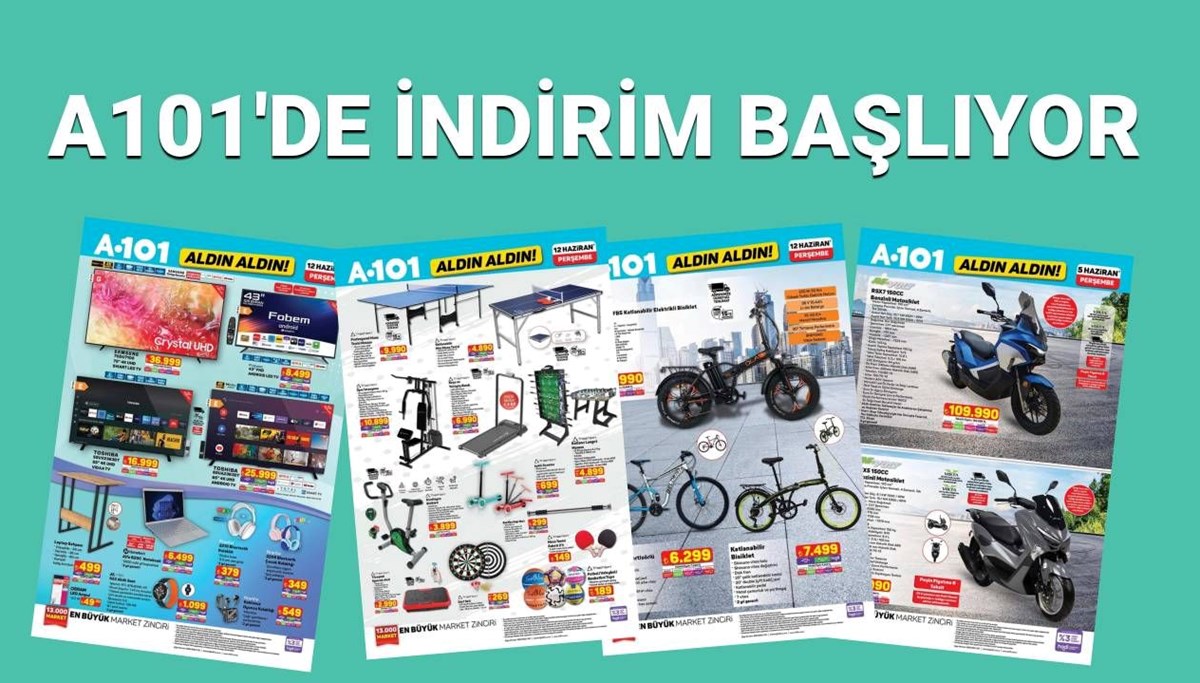 A101’de otomobil ürünleri, elektronik ev eşyaları ve teknoloji ürünleri satışa çıkıyor (A101 12 Haziran Perşembe aktüel kataloğu)